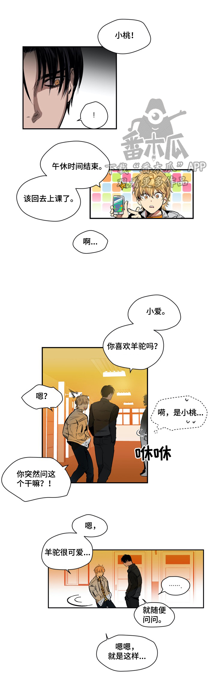 小桃与小爱在哪看漫画,第16章：羊驼1图