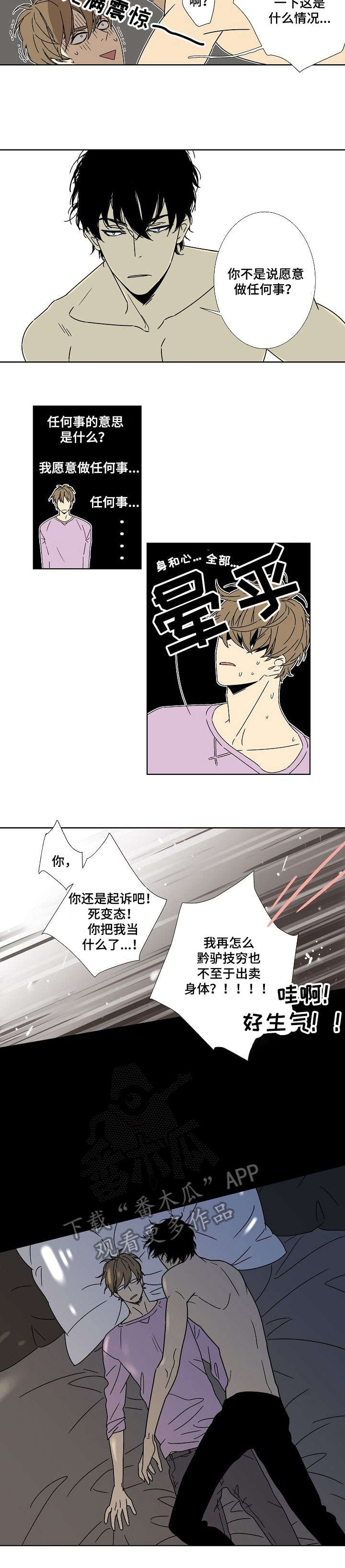 独家合同漫画,第5章：陪我睡2图