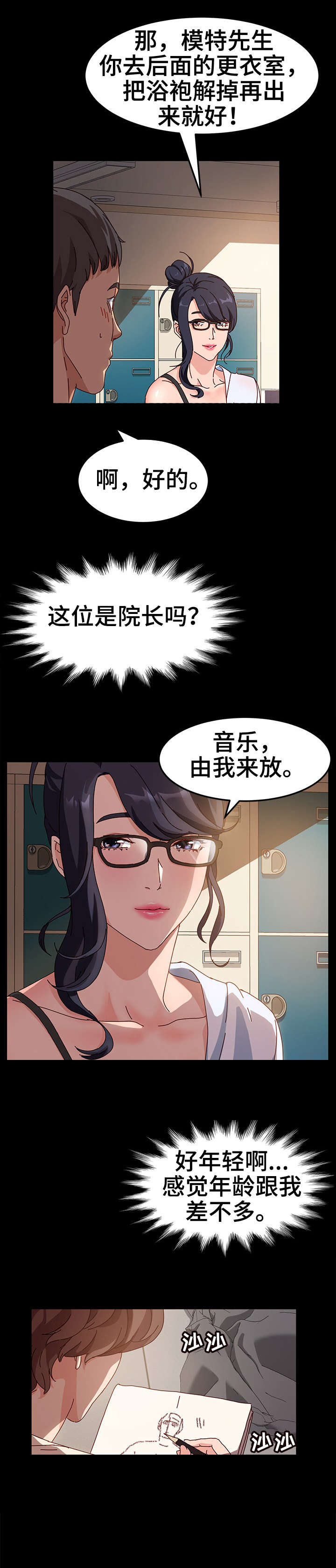 人像写真哔哩哔哩漫画,第2章：院长1图