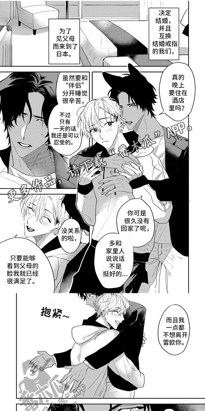 狼的英文漫画,第18章：【番外】家人1图