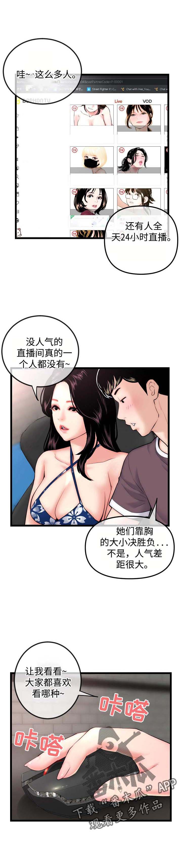 深夜网站你会回来感谢我的漫画,第26章：直播间1图