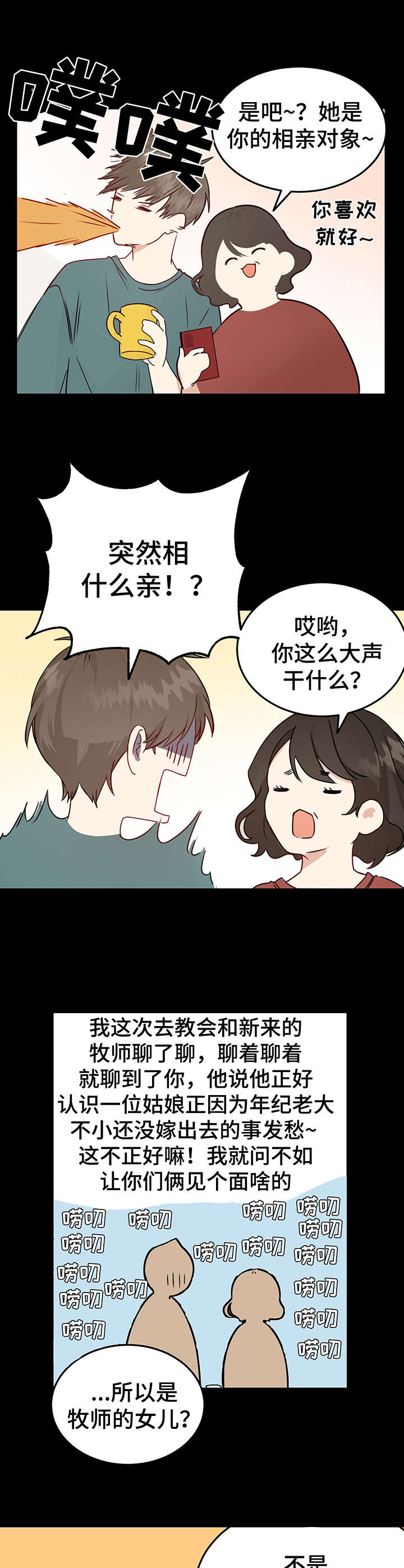 真假恋爱漫画免费阅读漫画,第1章：相亲2图