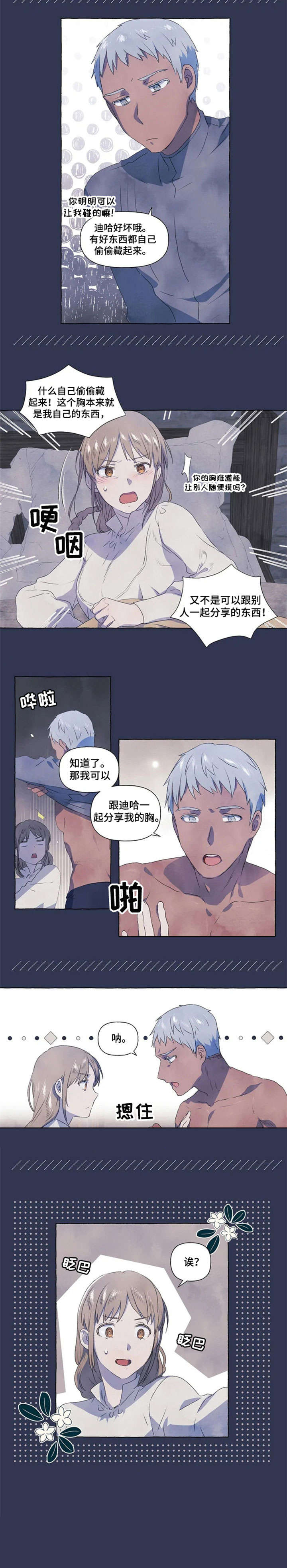 我只忠于你一个人漫画,第3章：开心1图