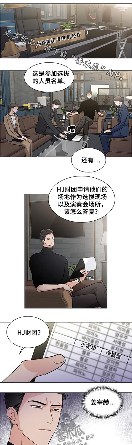 只为你歌曲片段漫画,第75章：名单1图