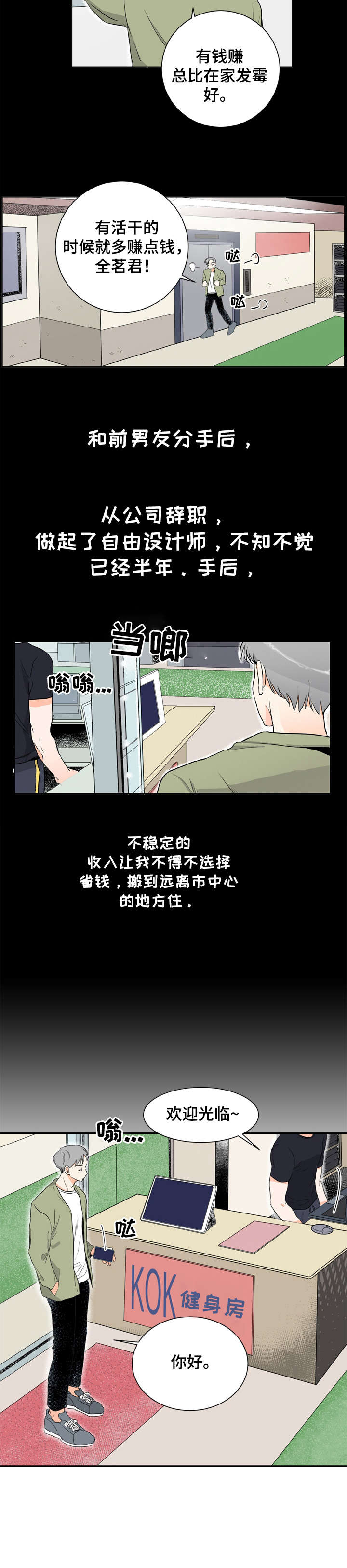 恋情点播漫画,第1章：健身房2图