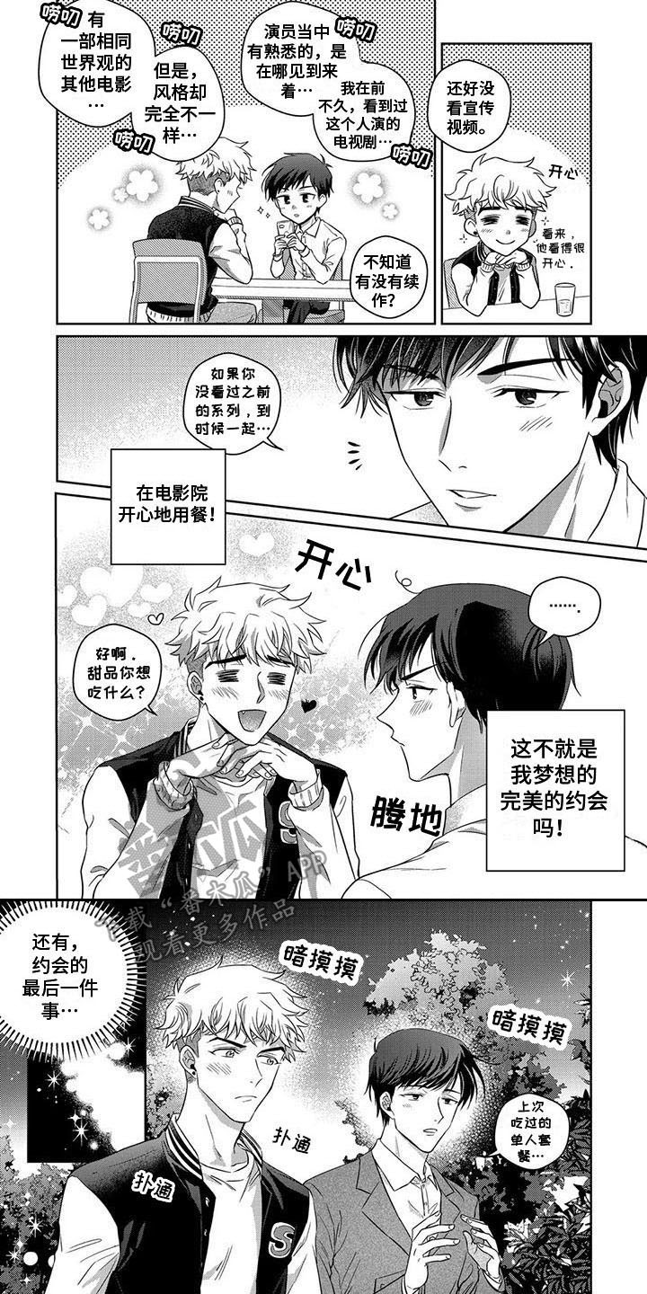 驯服夜的光漫画,第4章：约会2图