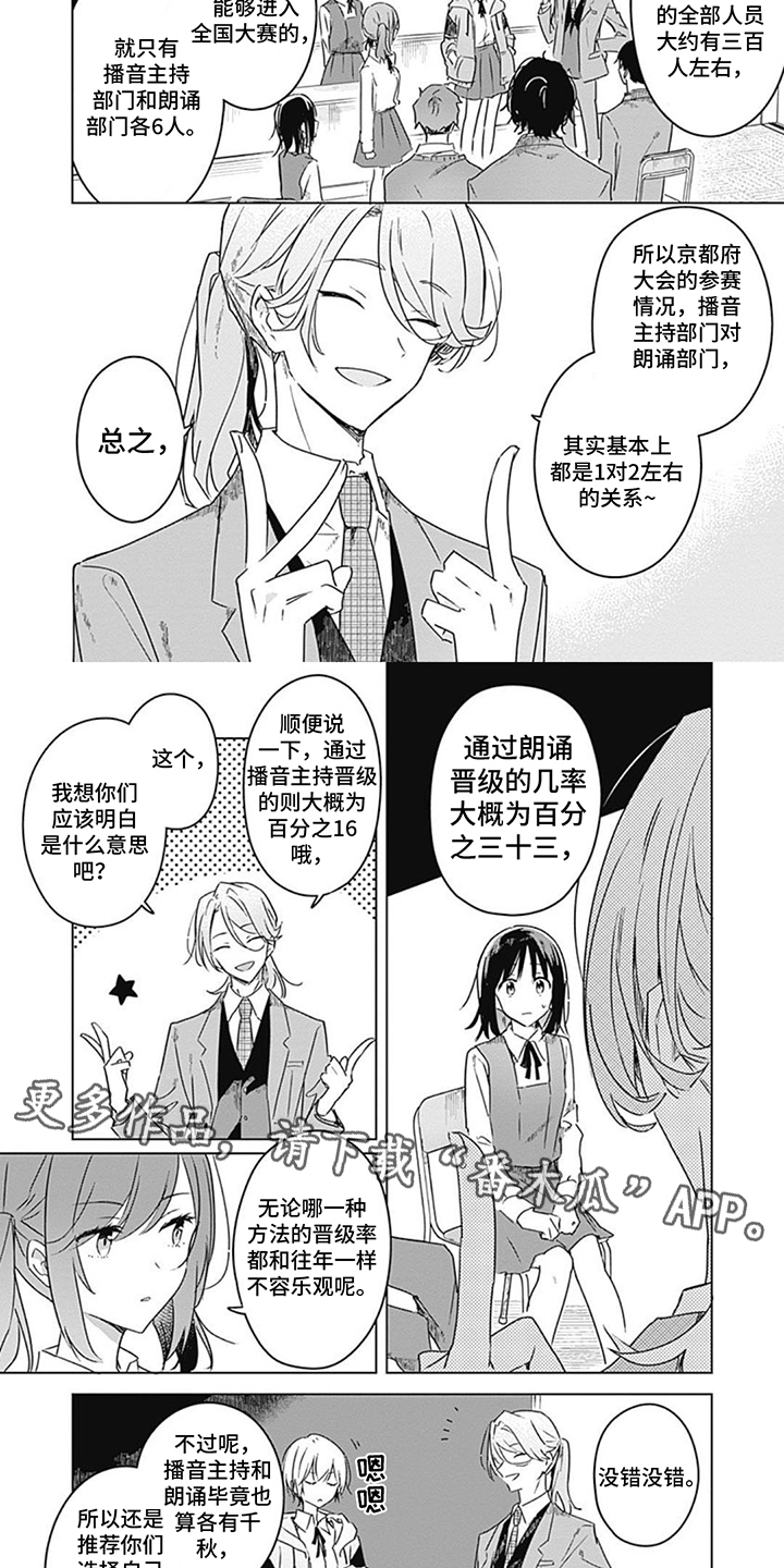 怎么形容花朵绽放漫画,第11章：参观广播室2图