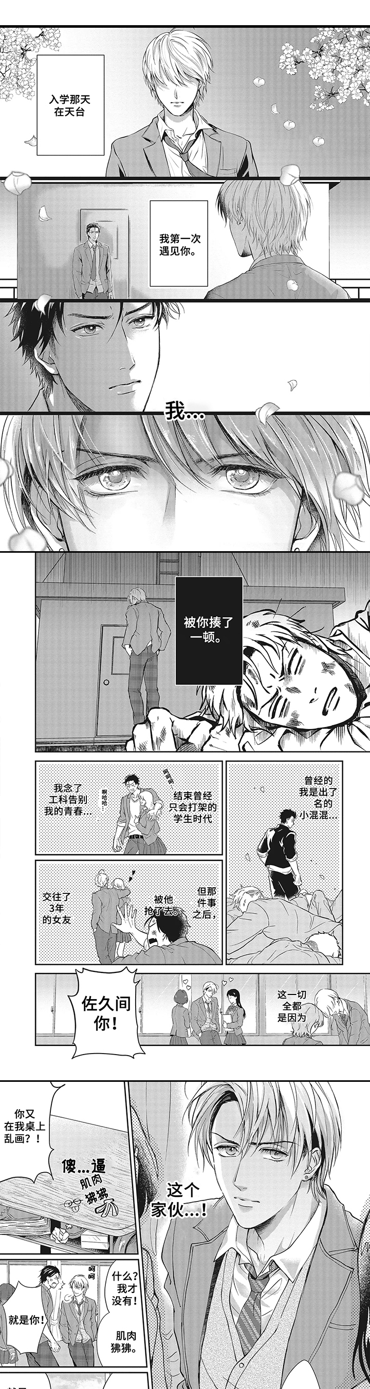 潜在的恋情什么意思漫画,第1章：打架1图