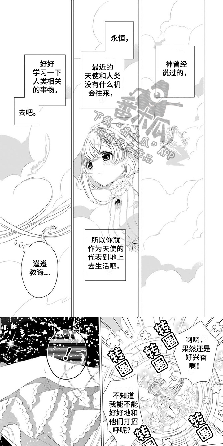 开朗的天使随从 漫画,第20章：【番外】降临1图