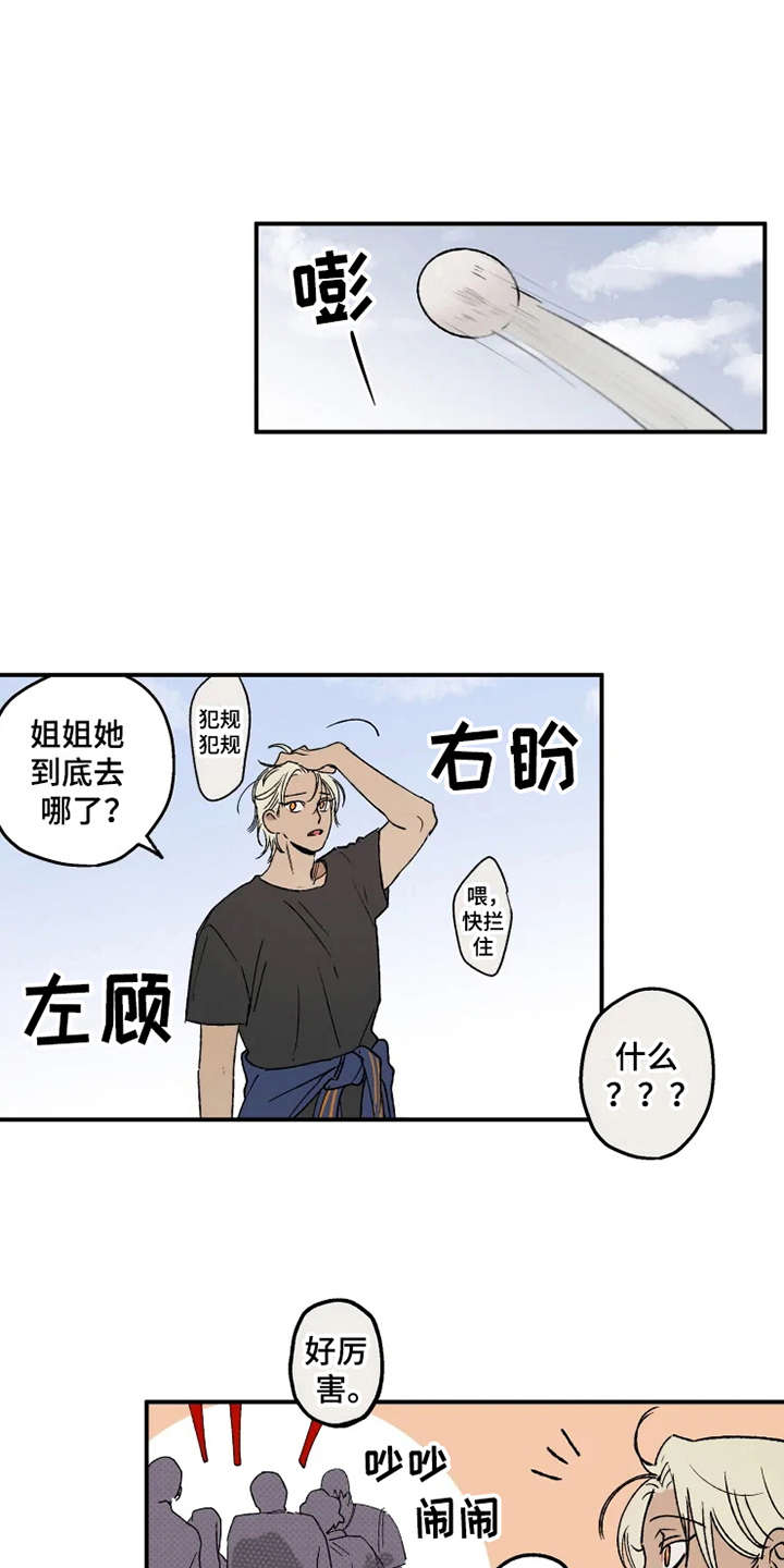 炽热追求漫画,第27章：掰手腕1图