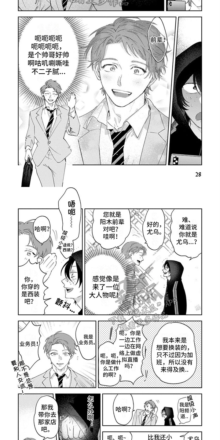 前辈带带我漫画,第4章：线下见面2图