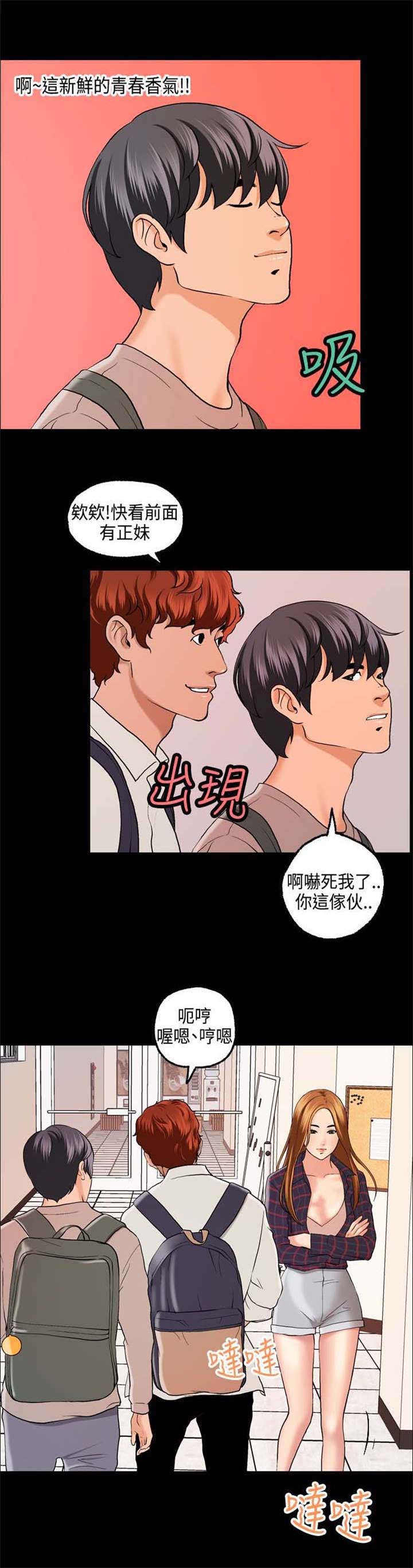 校园恐怖故事漫画,第1章：大学生活1图