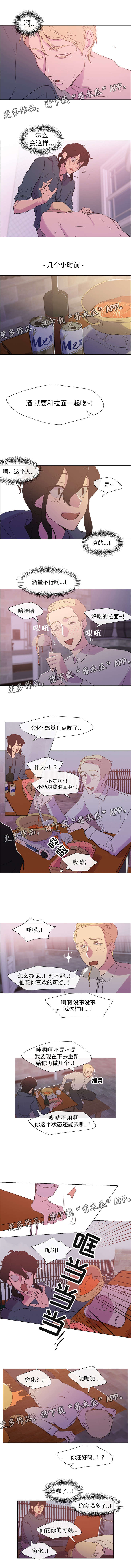 白水仙儿漫画,第8章：醉酒1图