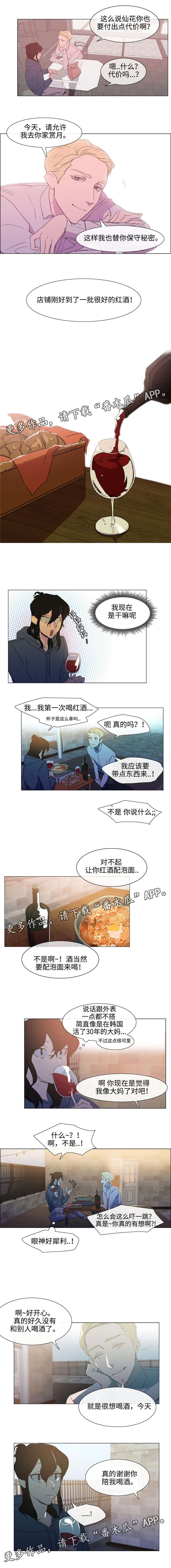 白水仙景区天气漫画,第7章：赏月1图