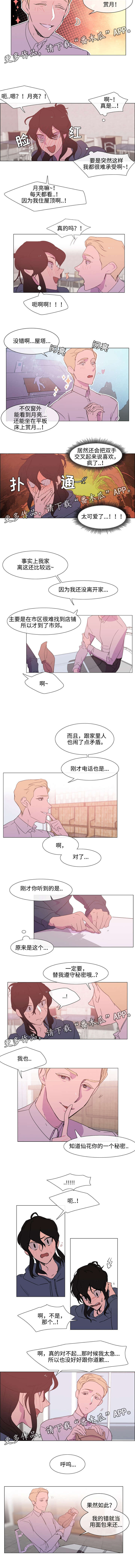 白水仙景区天气漫画,第7章：赏月2图