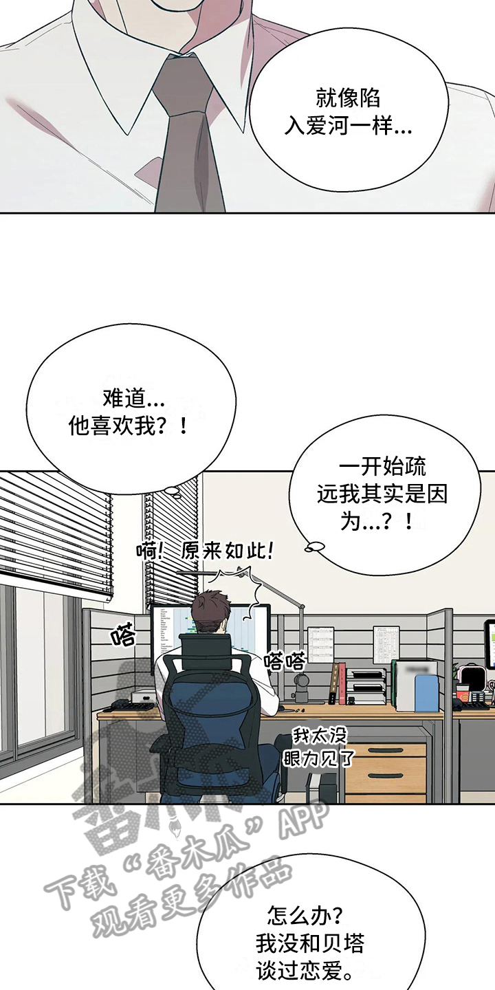 畏惧的表情包漫画,第13章：陷入爱河1图