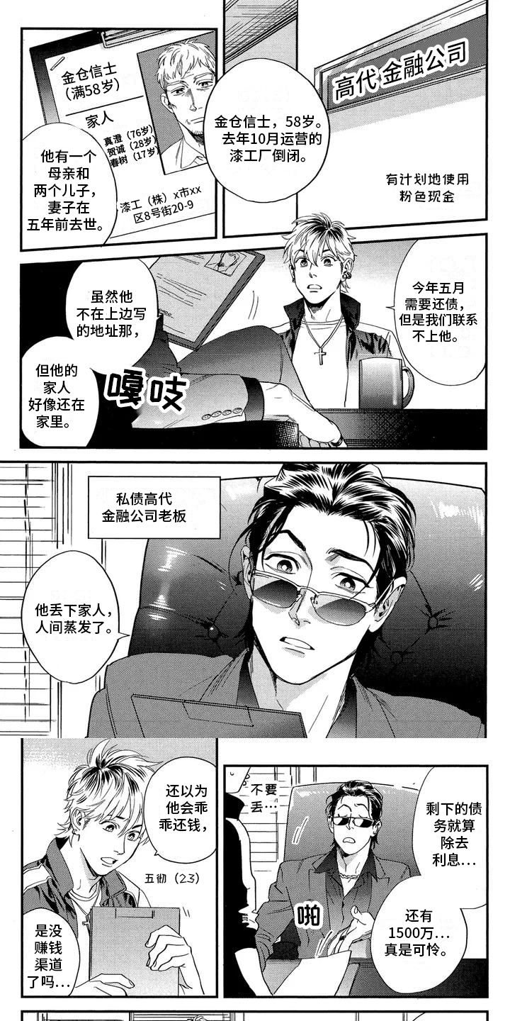 情债难偿完整版免费观看漫画,第1章：欠钱1图