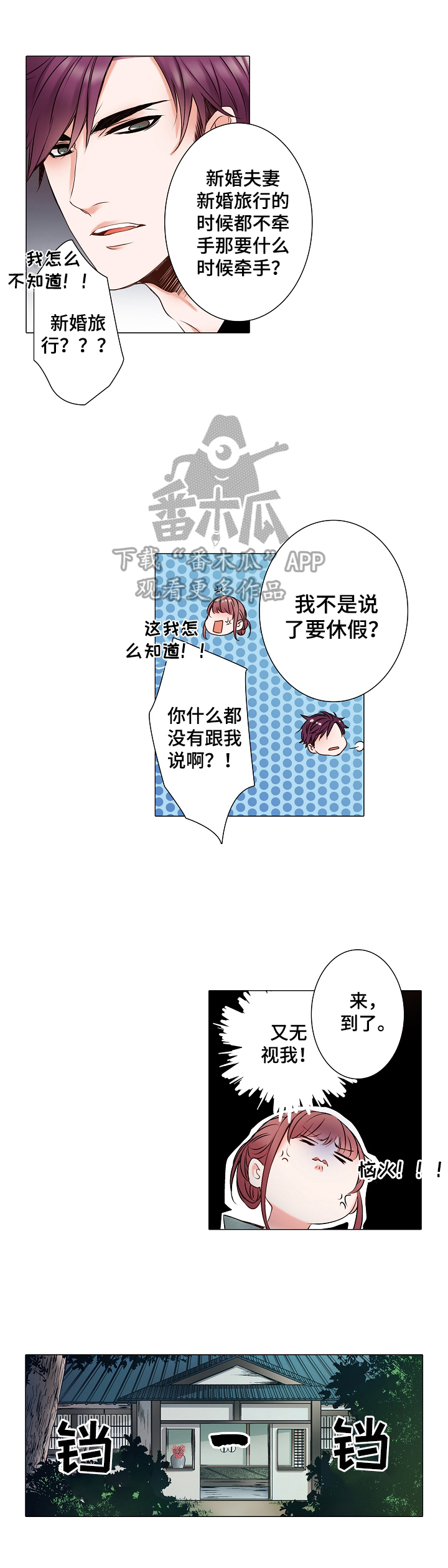 真假粉条一烧便知漫画,第16章：新婚旅行1图