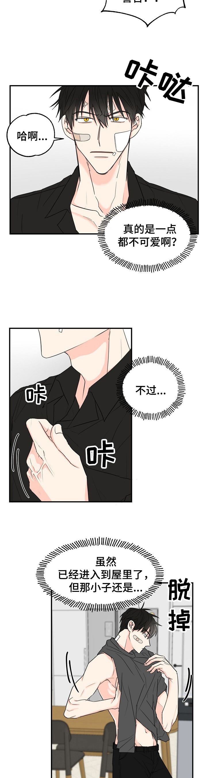 幸运猫咪头像漫画,第3章：简单2图