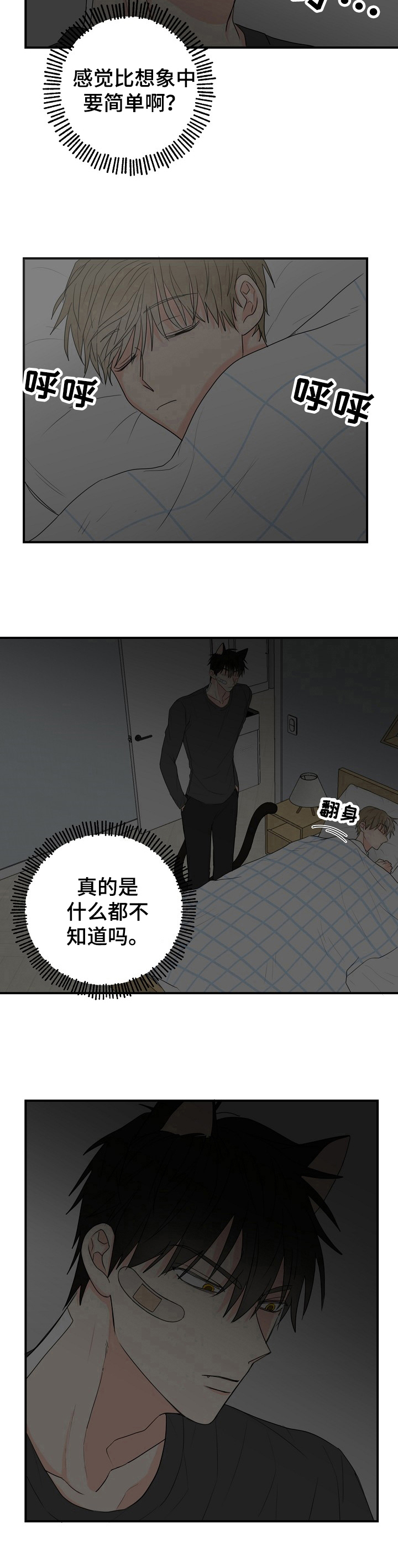 幸运猫咪头像漫画,第3章：简单1图