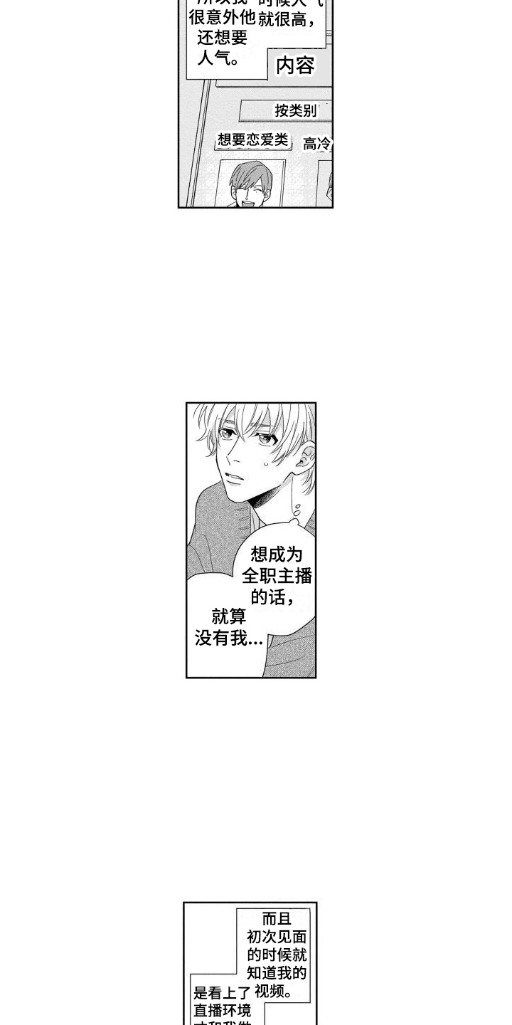 情侣直播吃鸡漫画,第6章：经纪人1图