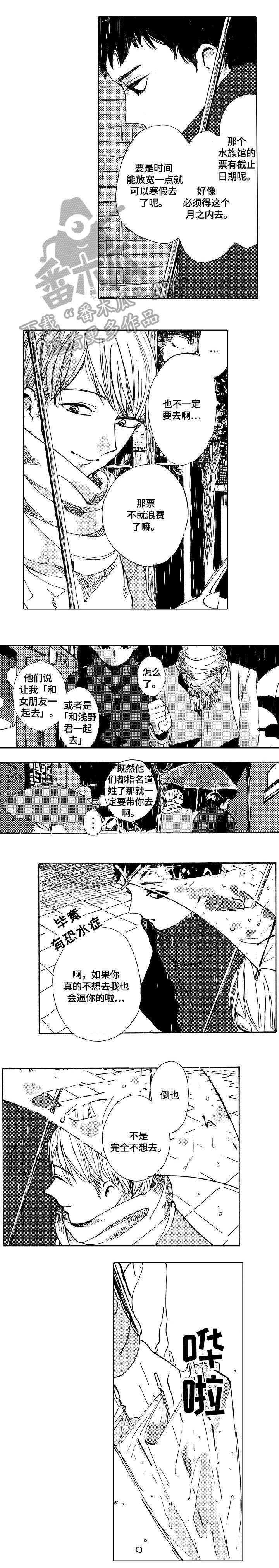 星空之梦漫画,第14章：水族馆1图