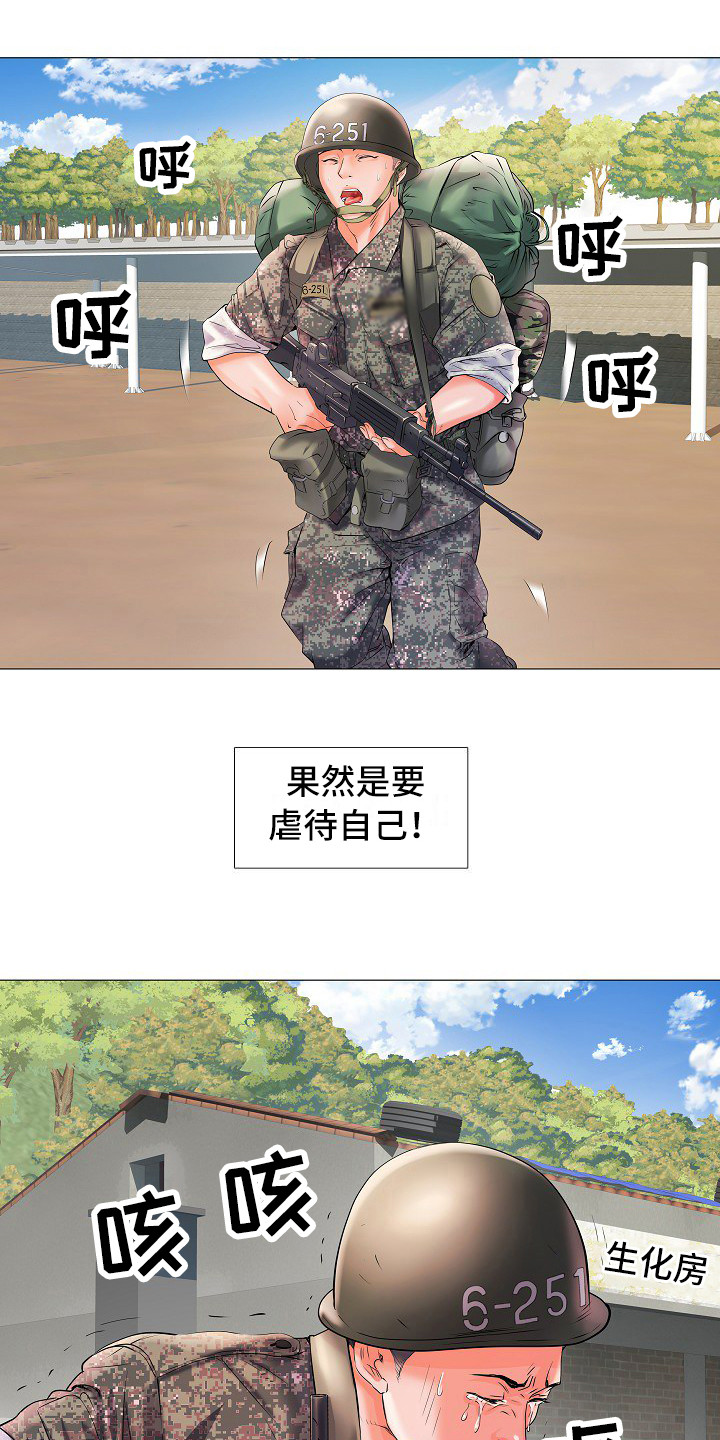 家属楼管子漏水谁负责漫画,第1章：入伍2图