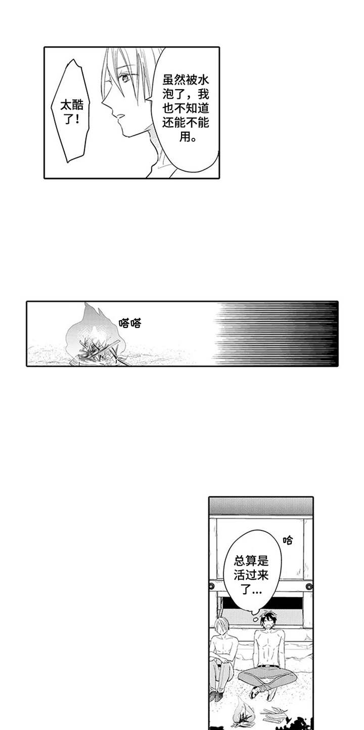 海岛漂流漫画,第3章：生火1图