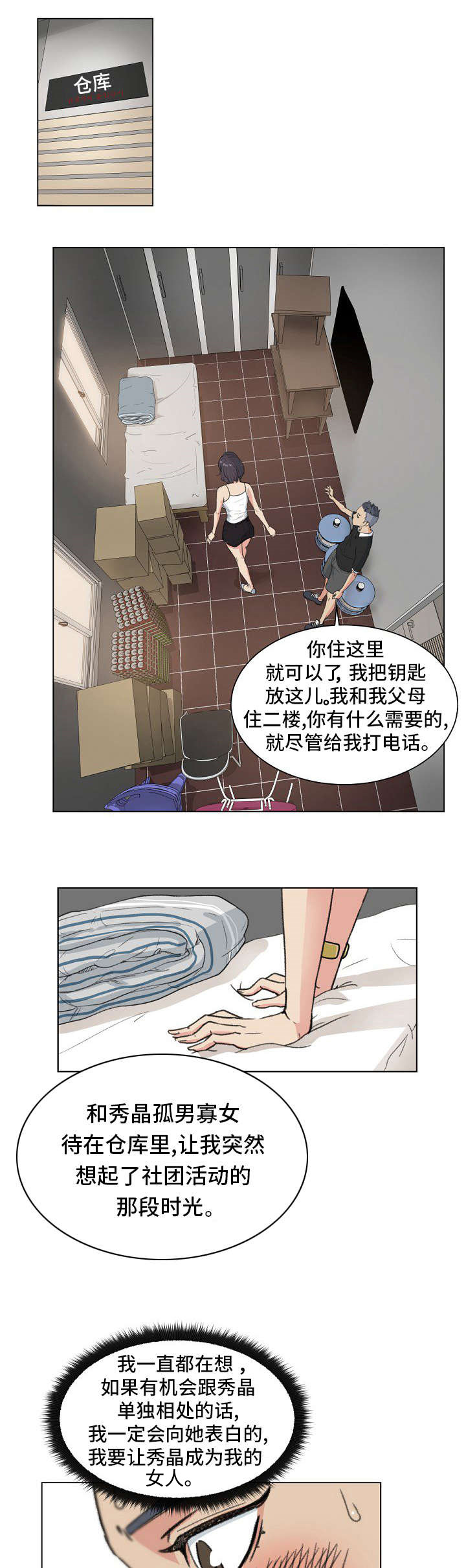 失忆性漫画,第2章：兼职生1图