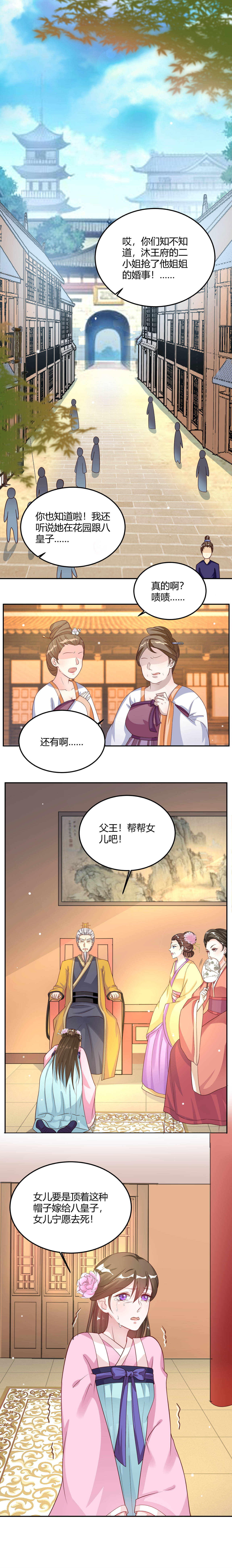 嫡女重生惊天下漫画,第16章：给我禁足半年！2图