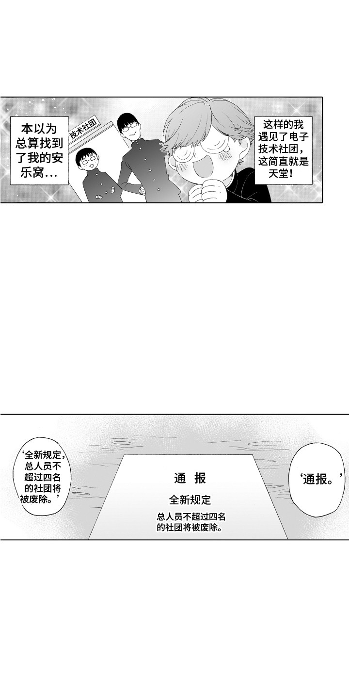 美丽世界喜游戏漫画,第2章：社团危机1图