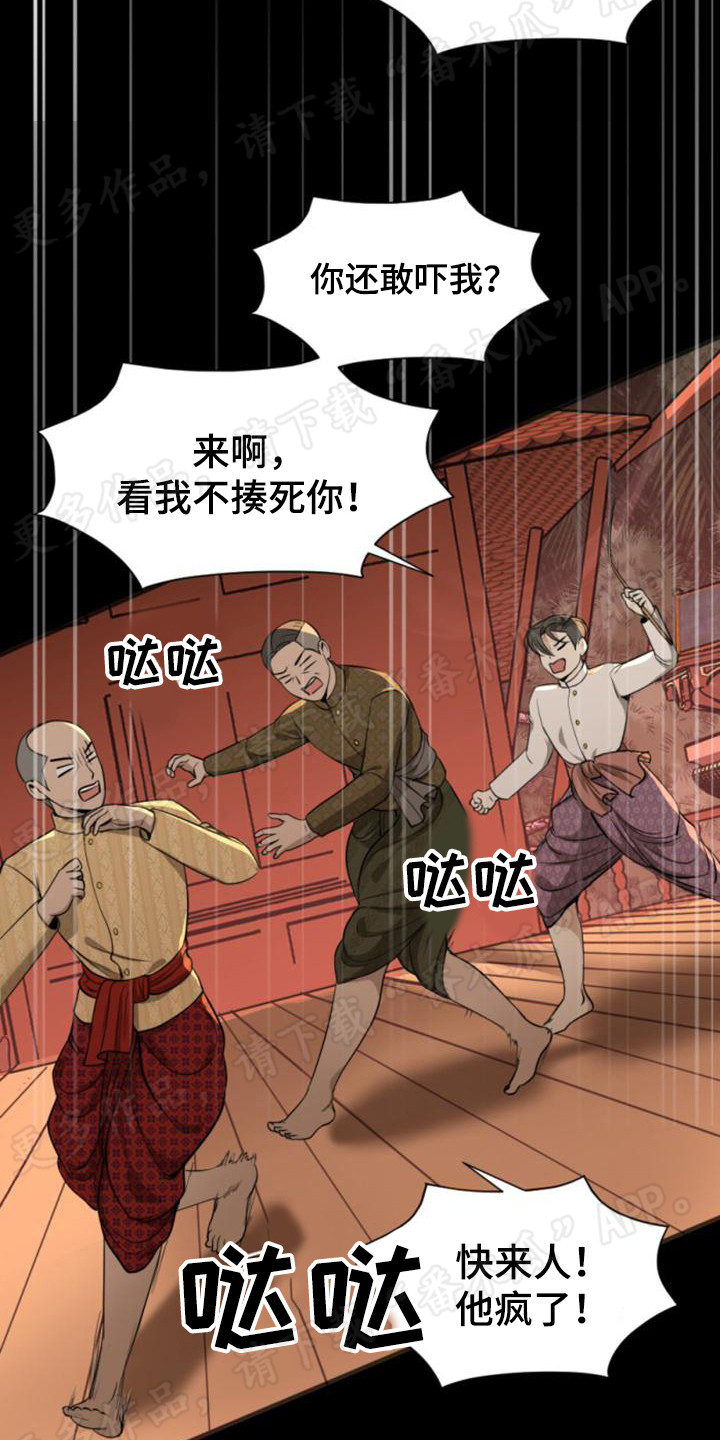 暹罗最美的少爷短更了吗漫画,第25章：鞭打1图