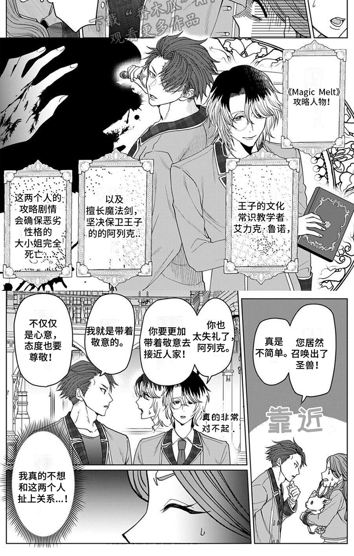 反派千金女主头像漫画,第4章：召唤圣兽1图