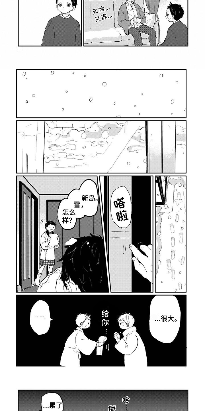 温馨的家漫画,第3章：下雪了1图