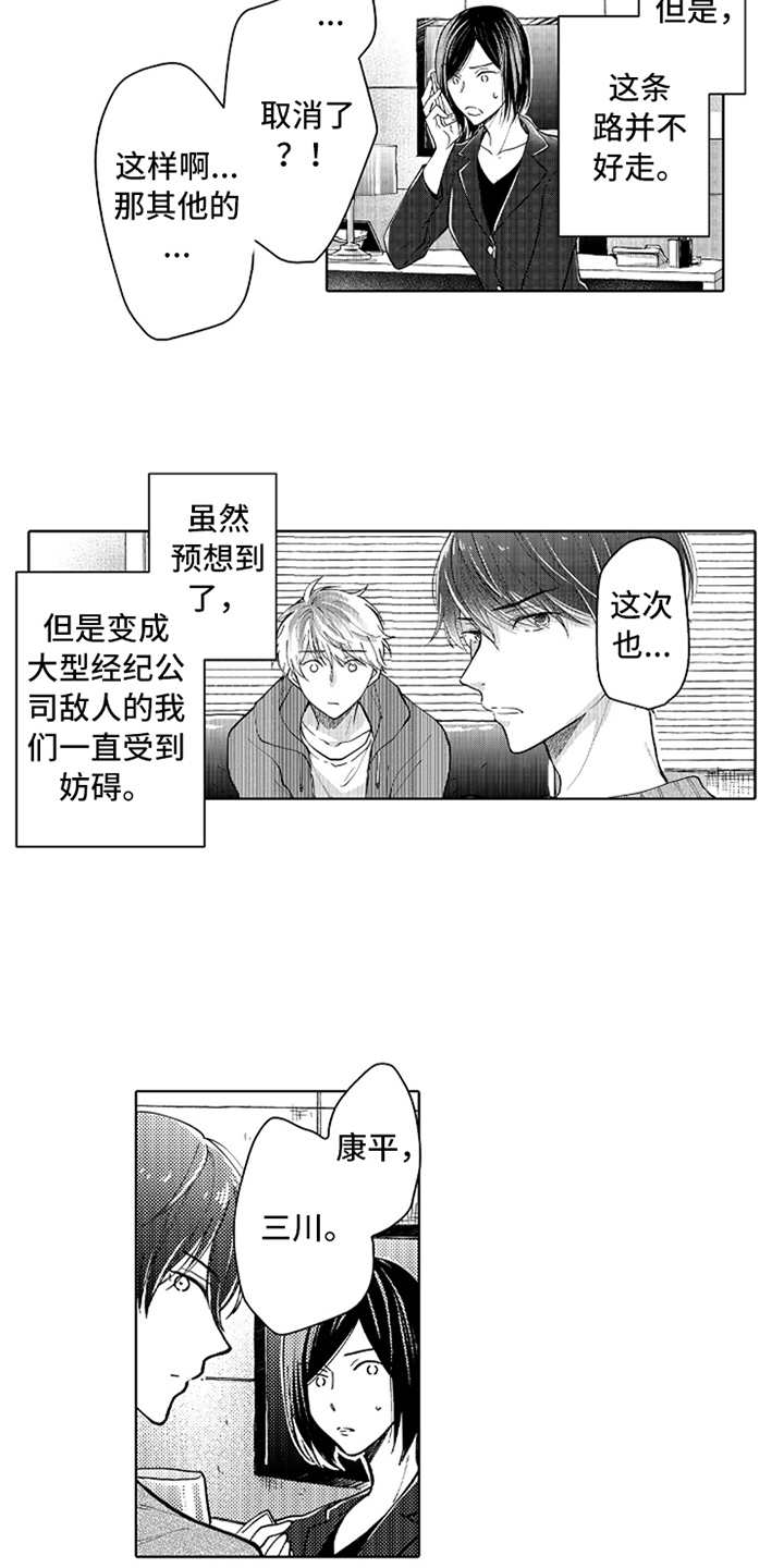 偶像暗恋女团漫画,第2章：跳槽2图