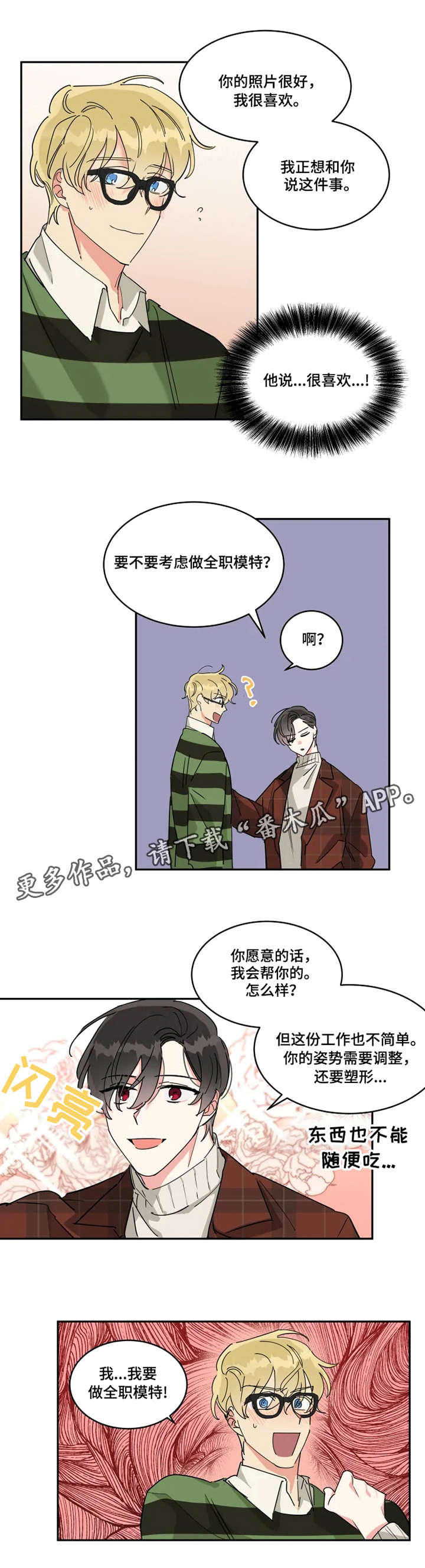 热情工作室漫画,第15章：全职模特2图