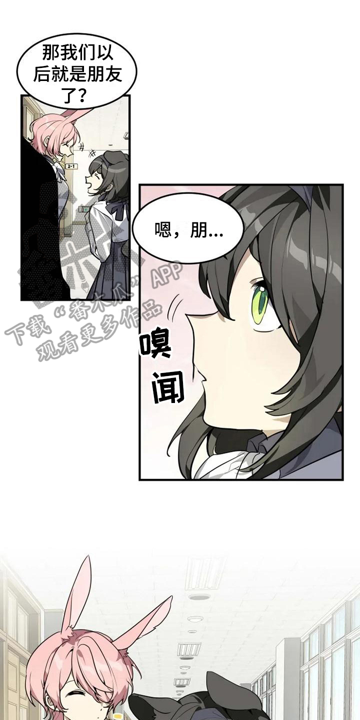 动物校园图片漫画,第5章：认错1图