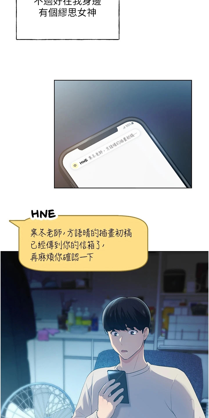 插画奇缘漫画,第1章：小说家2图
