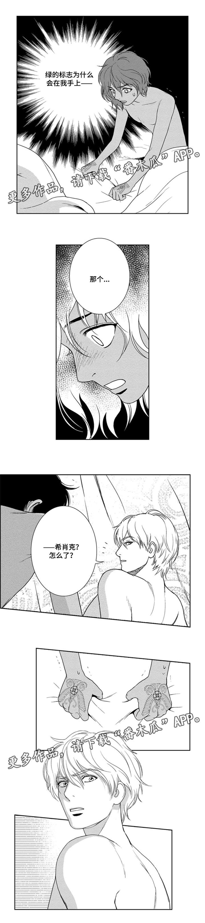 真假术师漫画,第36章：绿王的标记2图