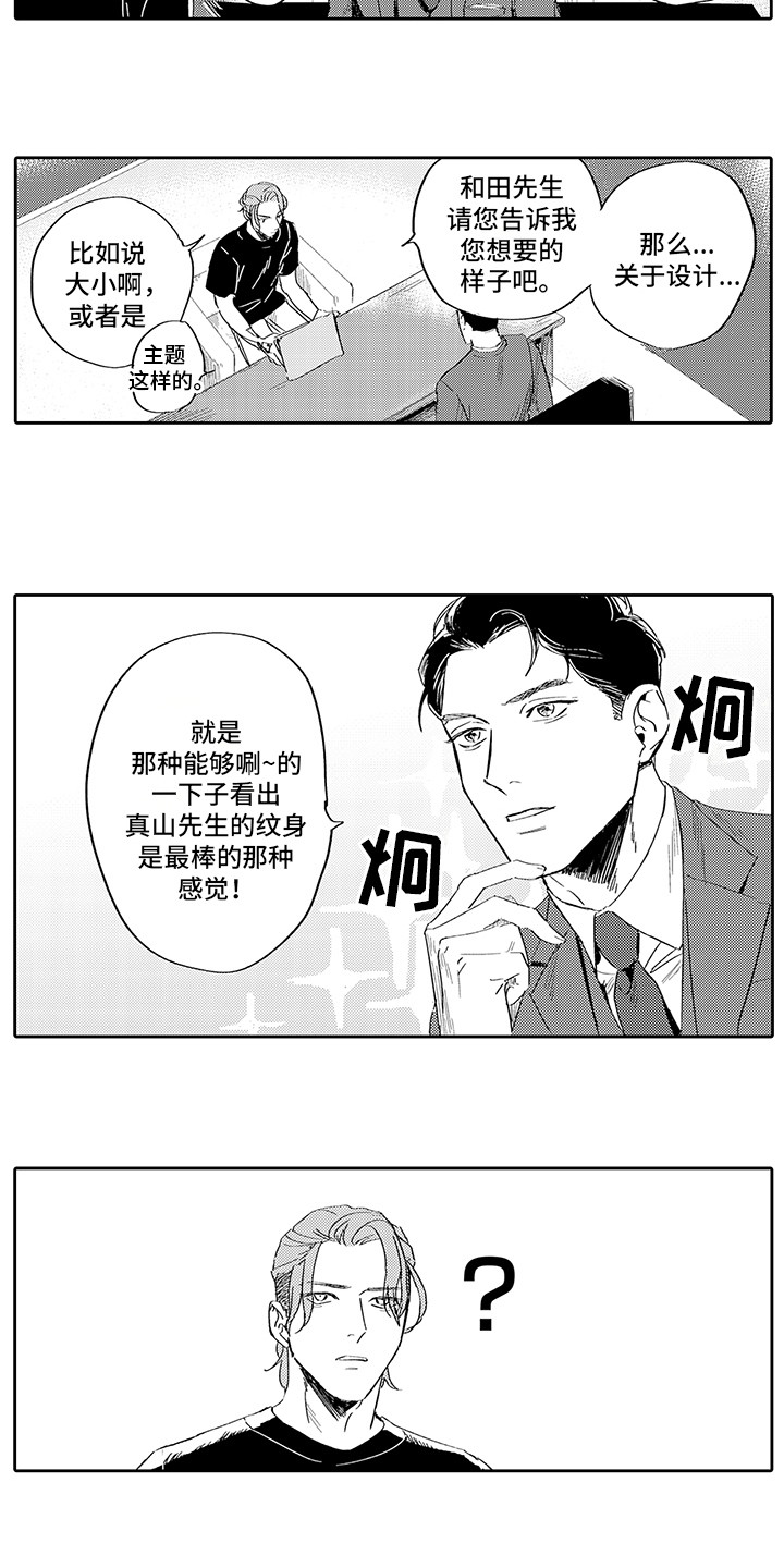 刻画光影灯具漫画,第1章： 纹身店2图