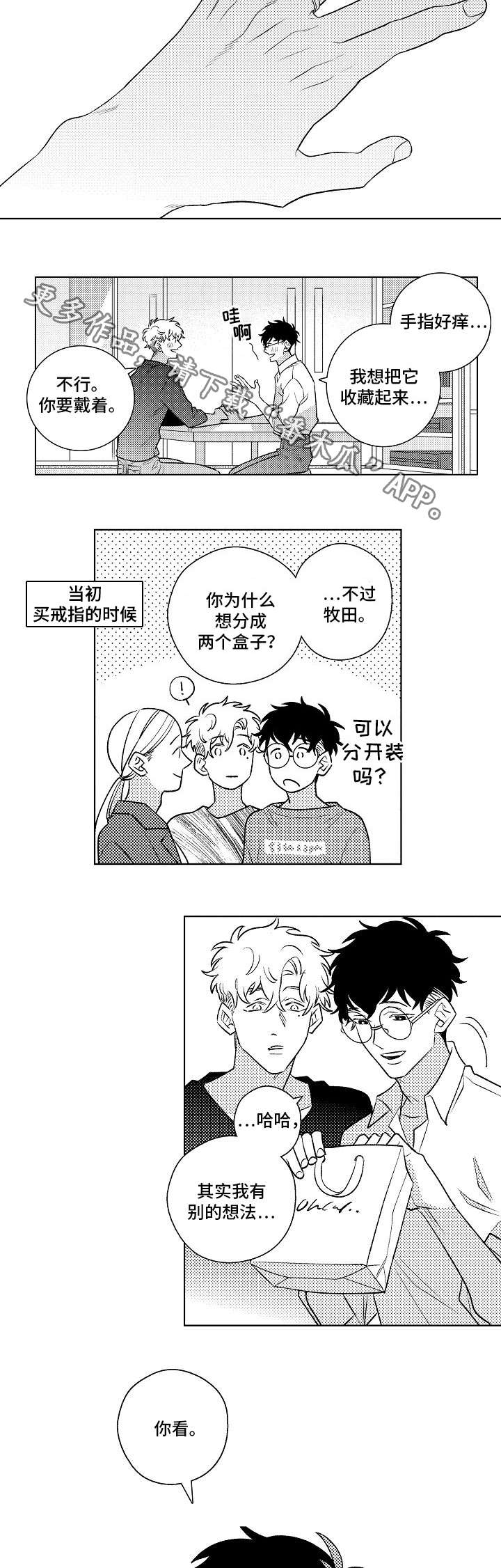 纯情人设是什么漫画,第24章：对戒2图