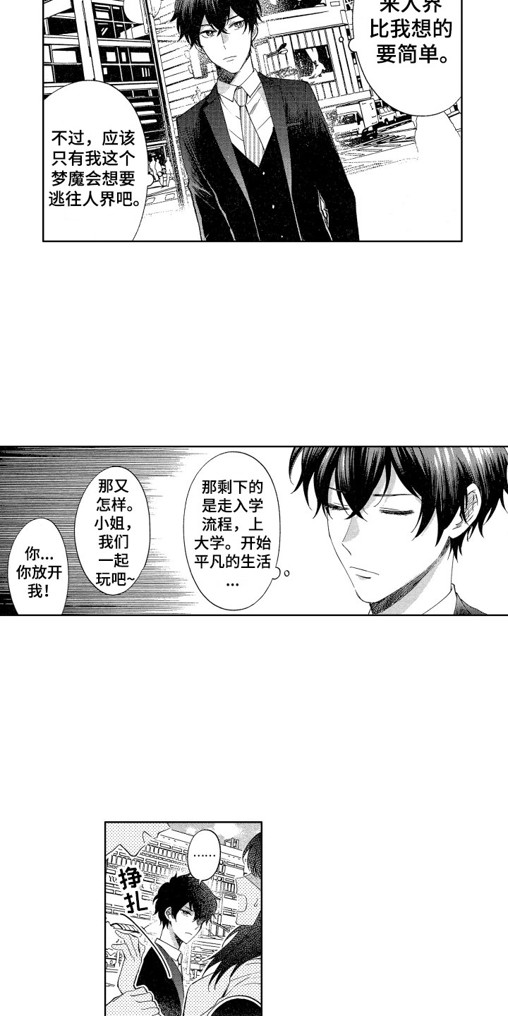 梦魔初入人间漫画,第1章：来到人间2图
