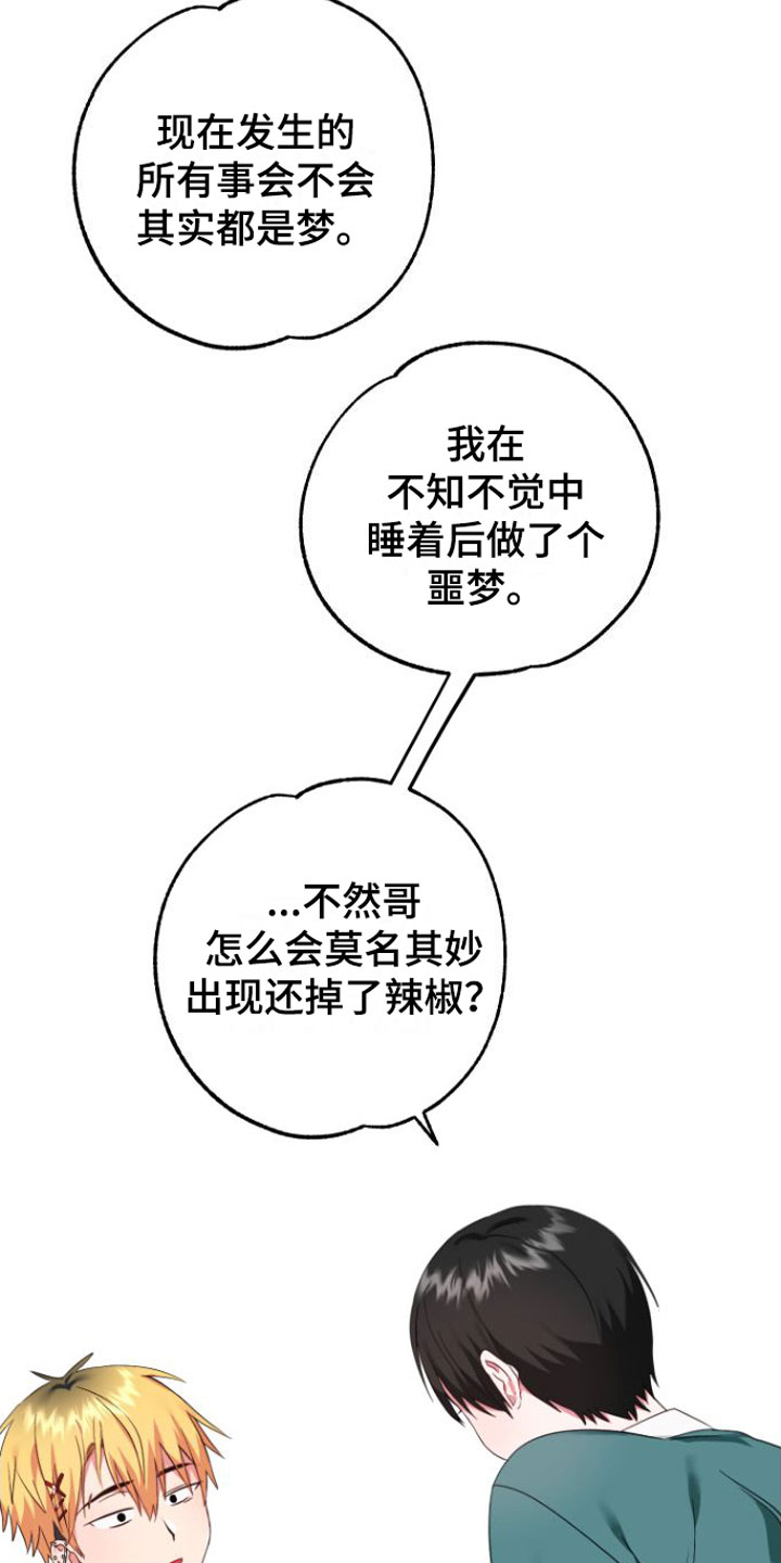 我的东西掉了看的是口袋里的钱搞笑图片漫画,第3章：是梦吧1图