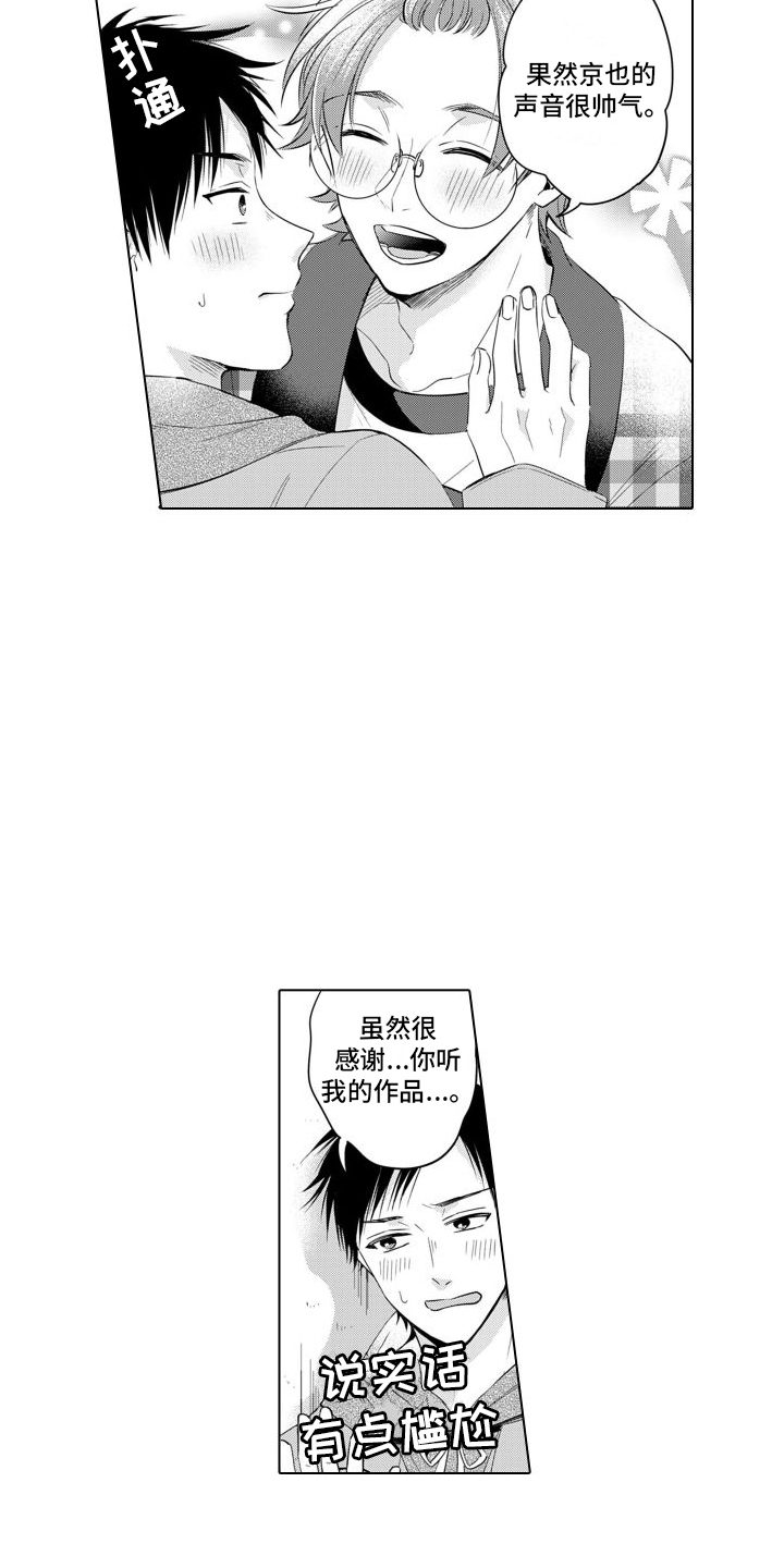 配音演员与动漫人物相遇漫画,第2章：漫画家1图