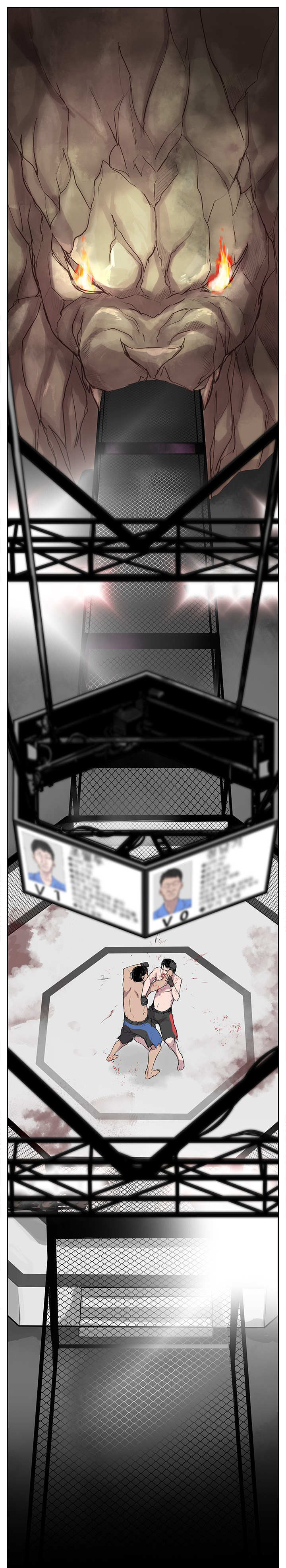 死斗技巧分享漫画,第1章：地下黑拳1图