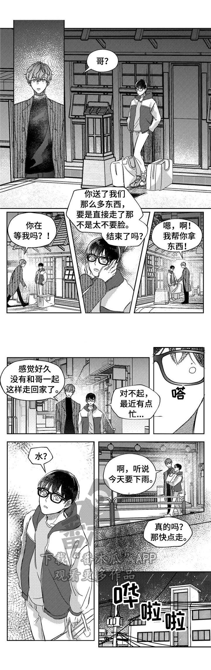 狼与水果漫画,第22章：初雪1图