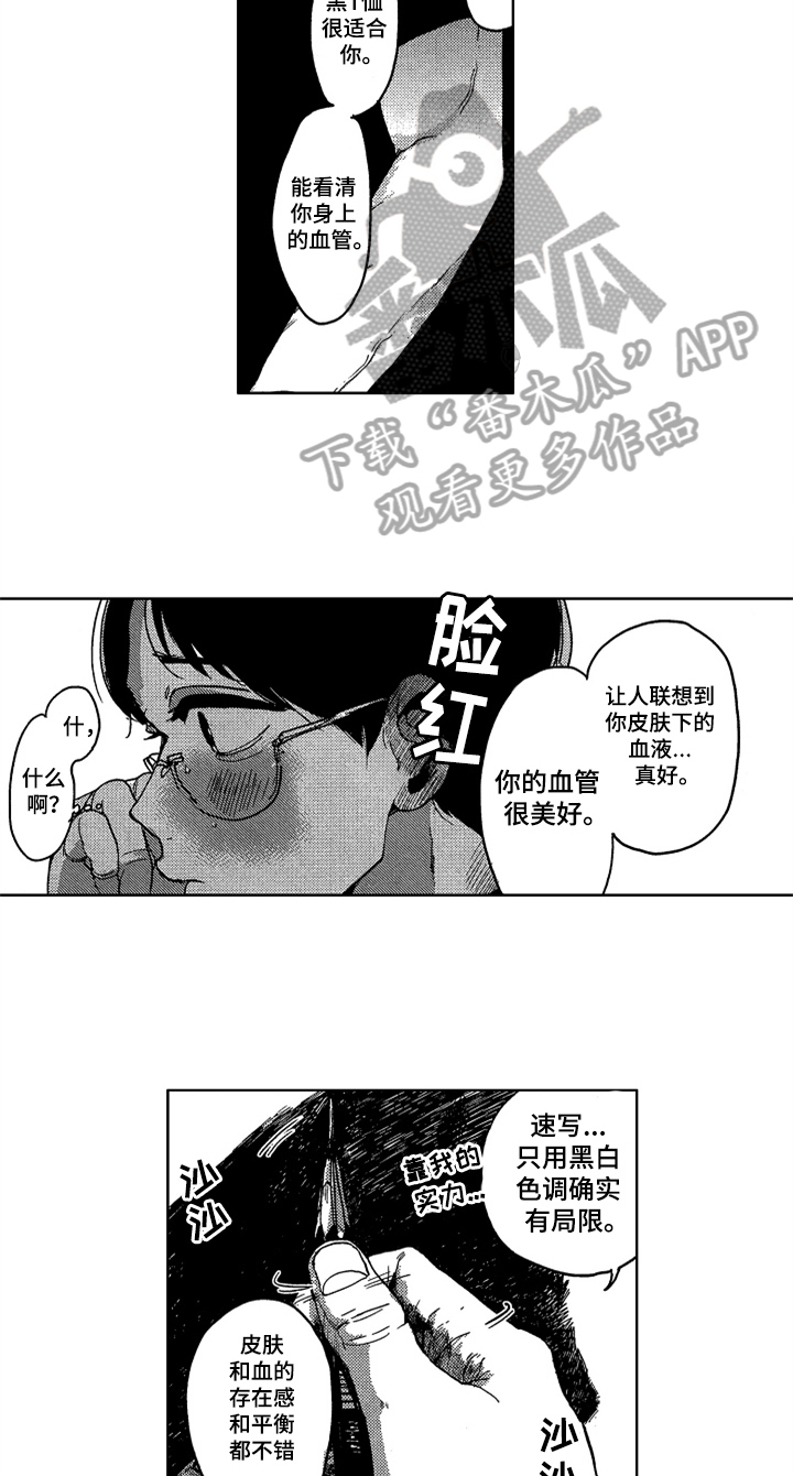 莫名的痴恋漫画,第12章：模特2图