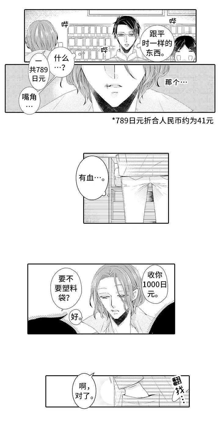 蝴蝶种类蓝色漫画,第1章：顾客2图