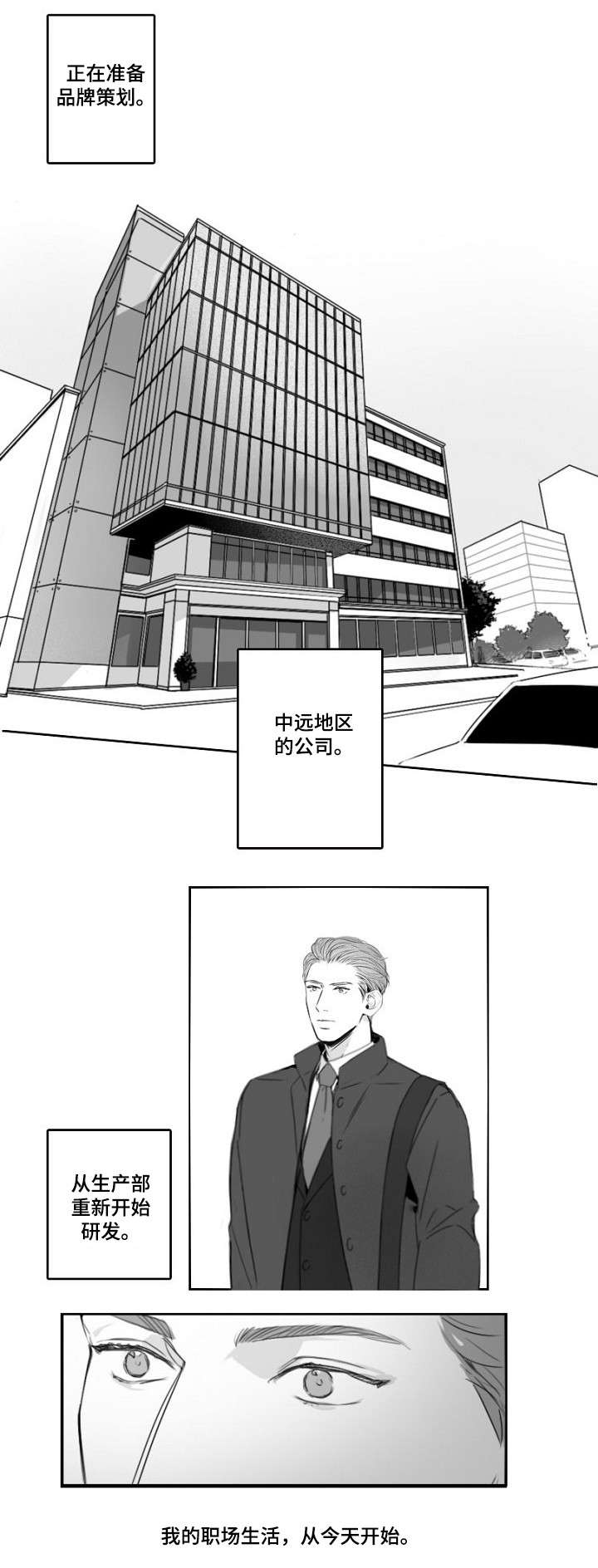 职场假笑表情包漫画,第1章：入职2图