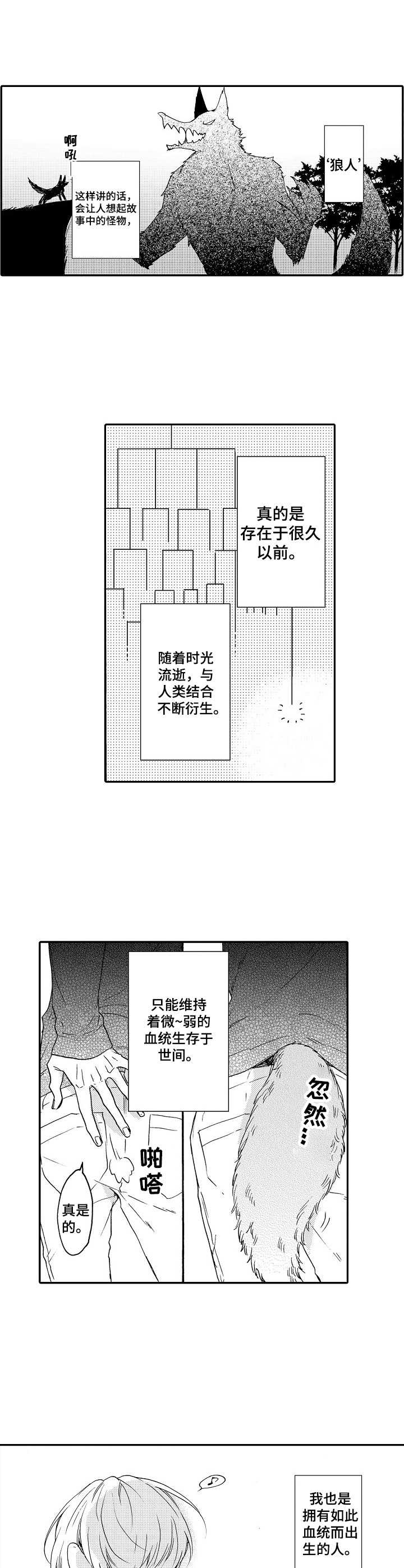 狼的感恩和灵性漫画,第1章：狼人1图